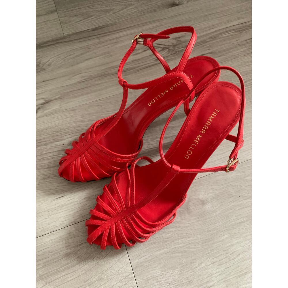 Tamara Mellon T-Strap Sandals Size 38.5 - Picture 5 of 5